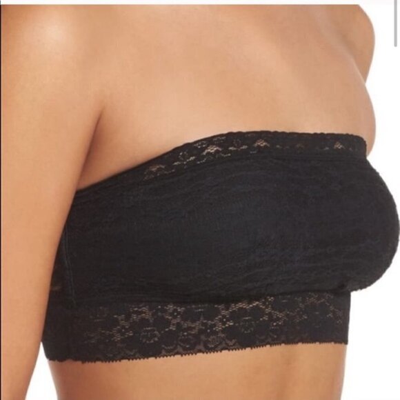 Free People Black Scalloped Lace Bandeau - Picture 9 of 12
